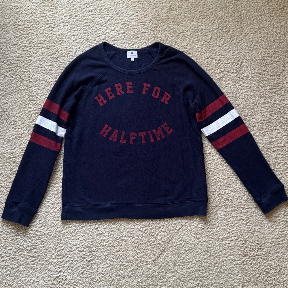 Sundry Here for Halftime Football Sweatshirt Size 2
